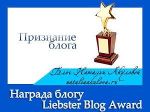 Liebster Blog Award