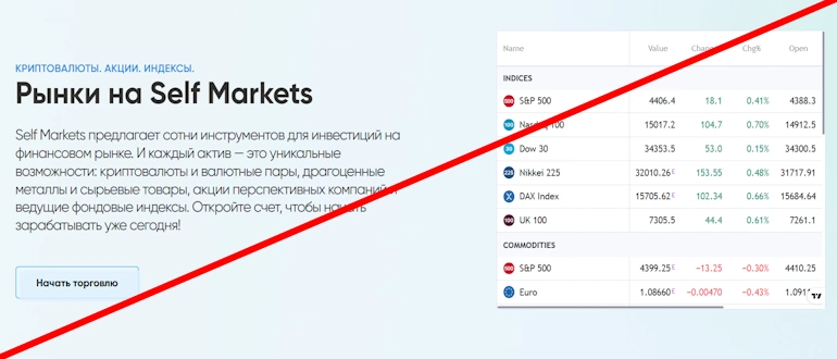 Self Markets отзывы