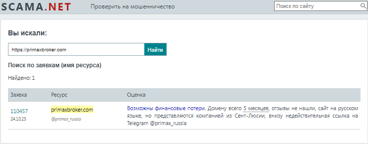 Проект PrimaX — отзывы, разоблачение