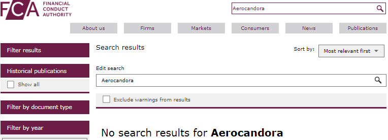 Проект Aerocandora — отзывы, разоблачение