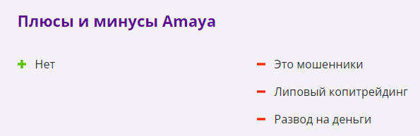 Телеграмм-канал Amaya — отзывы, разоблачение